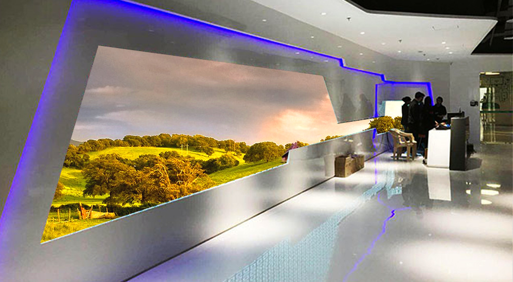 PG国际LED异形屏走进OPPO印度总部