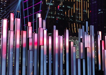 PG国际创意屏之罗湖钢琴屏项目