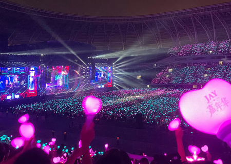 PG国际场控荧光棒应援棒“引爆”周杰伦天津演唱会（第二场）